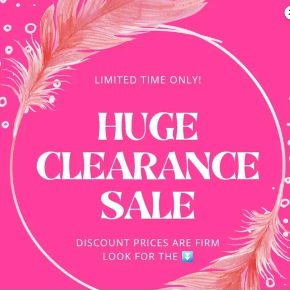 Huge Sale! “Like” any item and I’ll send a discount on shipping!